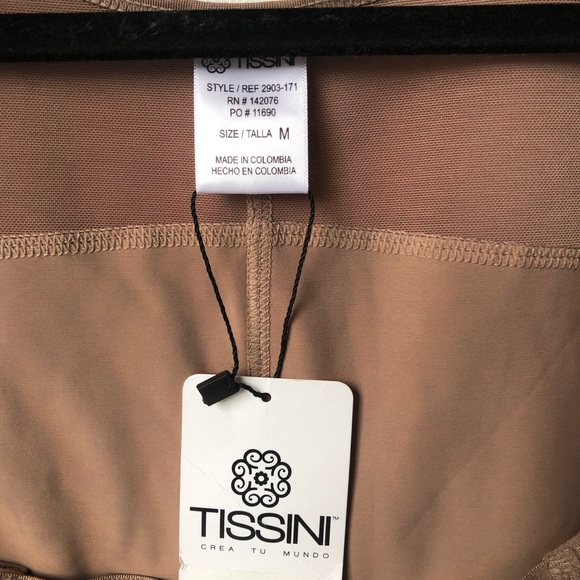 Tissini Women's Tan Shapewear Bodysuit - Picture 2 of 6